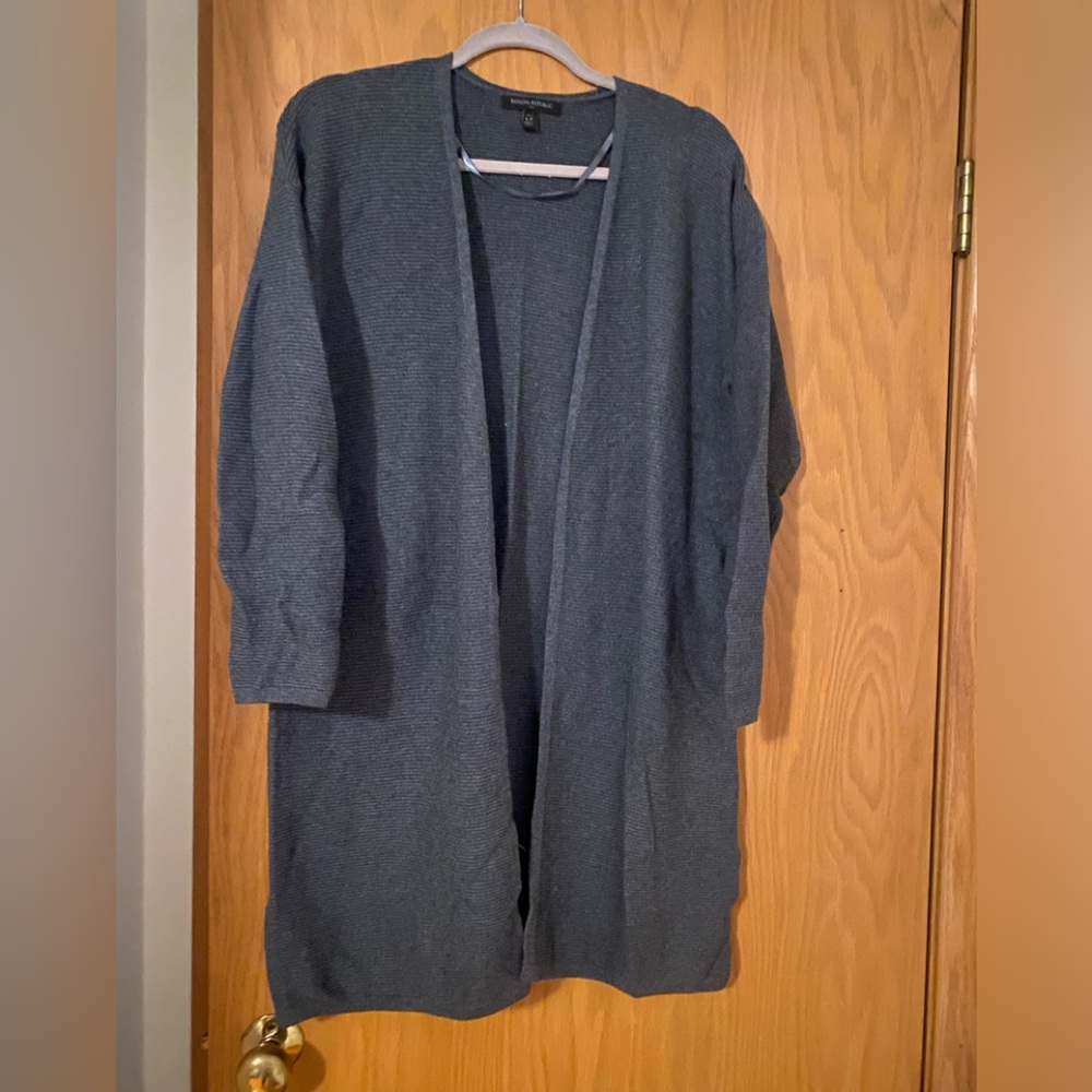 Banana Republic Grey Cardigan size LP